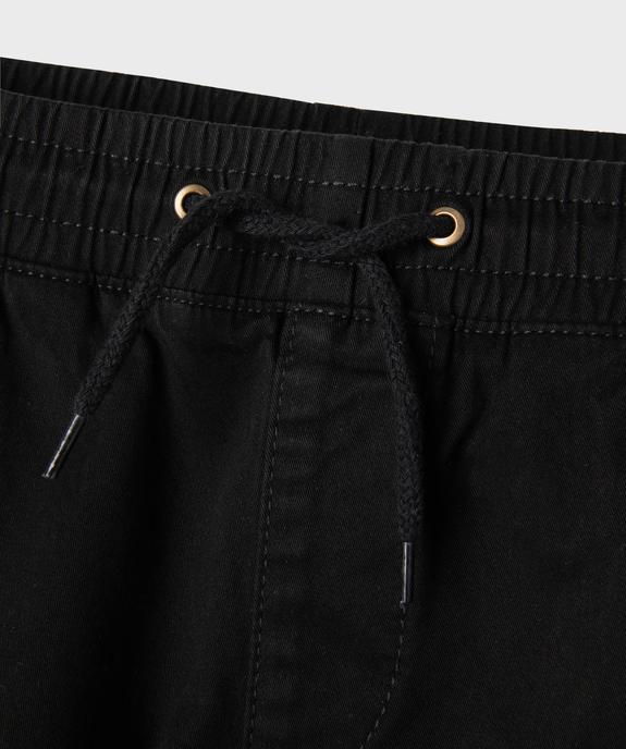 Pantalon cargo Regular en coton stretch à taille élastiquée garçon vue2 - GEMO (JUNIOR) - GEMO