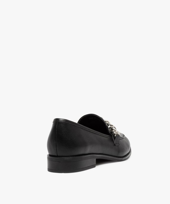 Mocassin femme à bout amande et bride en grosse chaîne vue4 - GEMO (CASUAL) - GEMO