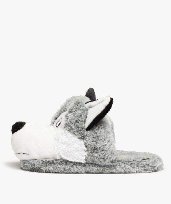 Chaussons homme en volume en forme de loup vue3 - GEMO(HOMWR HOM) - GEMO