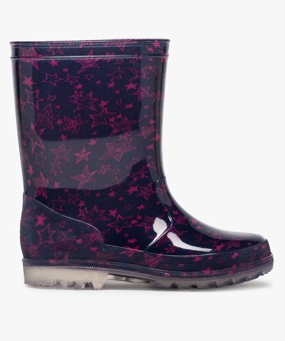 Bottes de pluie fille à motifs étoiles vue1 - GEMO (ENFANT) - GEMO