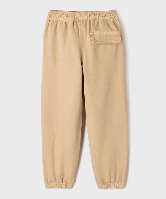 Pantalon parachute à taille élastiquée garçon vue3 - GEMO (ENFANT) - GEMO