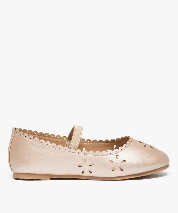 Ballerines filles irisées avec motifs fleuris perforés vue1 - GEMO (ENFANT) - GEMO
