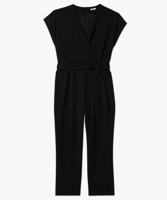 Combinaison pantalon à manches courtes femme grande taille vue5 - GEMO (G TAILLE) - GEMO