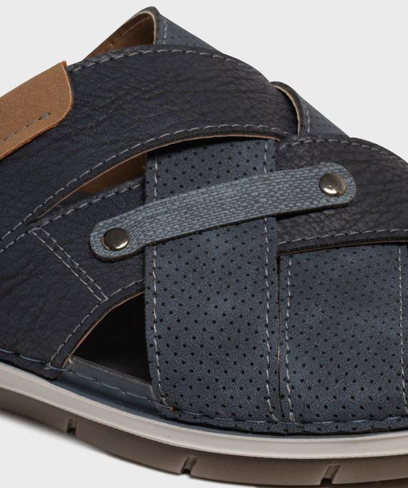 Mules ouvertes avec brides croisées homme vue6 - G'FLEX - GEMO