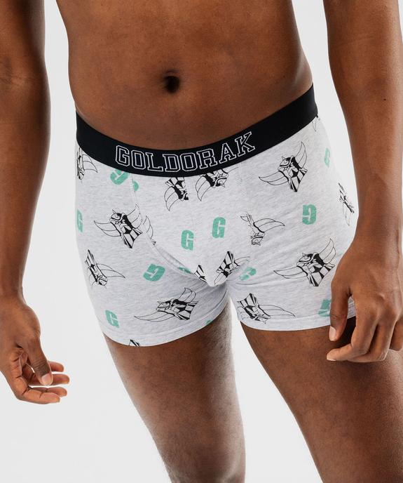 Boxers en coton stretch à motif Goldorak homme (lot de 2) vue2 - GOLDORAK - GEMO