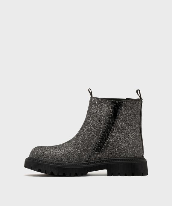 Bottines pailletées avec semelle crantée fille - Lovely Wings vue3 - LOVELY WINGS - GEMO