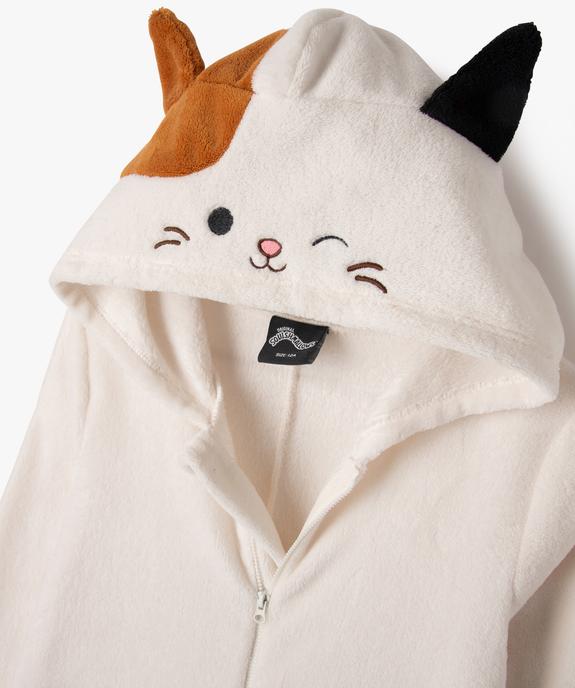 Combinaison pyjama en velours à capuche fille - Squishmallows vue2 - SQUISHMALLOWS - GEMO