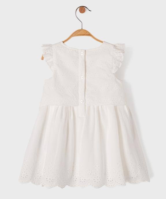 Robe de cérémonie brodée bébé fille vue3 - GEMO(BEBE DEBT) - GEMO