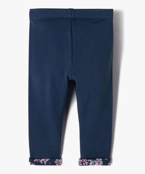 Legging réversible bébé fille - LuluCastagnette vue3 - LULU CASTAGNETTE GEMO FOR GOOD - GEMO