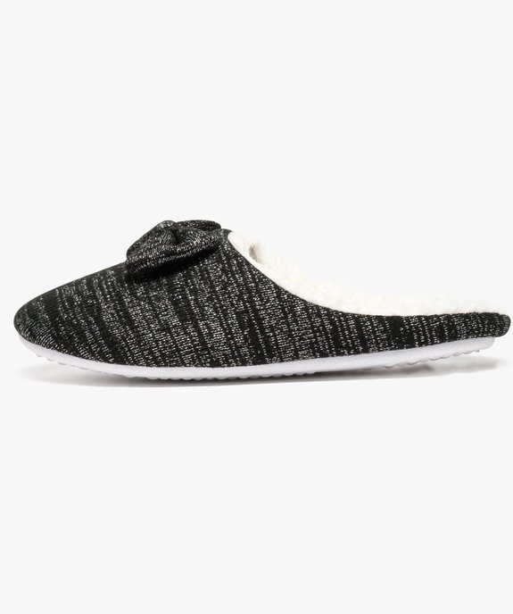 Chaussons mules en maille intérieur chaud vue3 - GEMO(HOMWR FEM) - GEMO