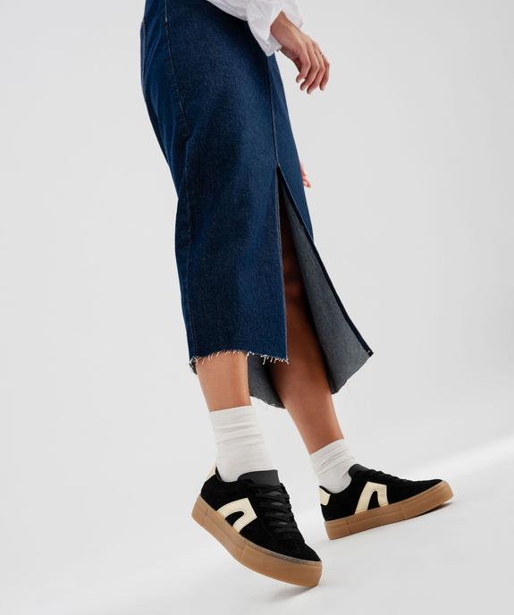 Baskets dessus cuir avec patchs léopard femme - Camps United vue1 - CAMPS - GEMO