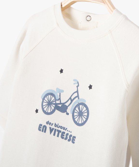 Pyjama sans pieds bébé en jersey  vue2 - GEMO(BB COUCHE) - GEMO