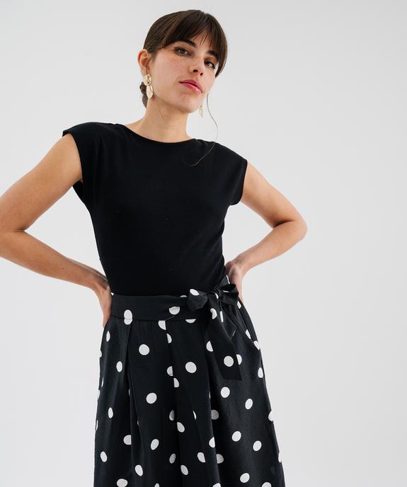 Body sans manches grand décolleté carré au dos femme vue2 - GEMO(FEMME PAP) - GEMO