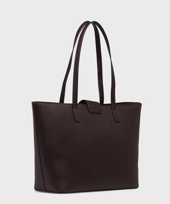 Sac cabas rigide en matière texturée femme vue2 - GEMO (ACCESS) - GEMO