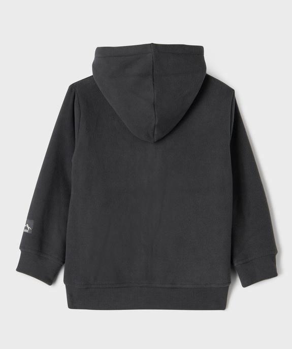 Sweat zippé à capuche doublé sherpa garçon vue4 - GEMO (ENFANT) - GEMO