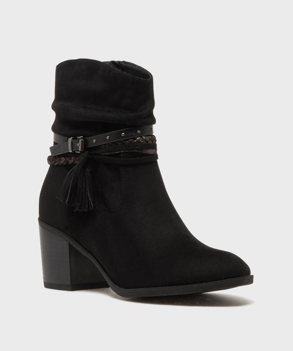 Boots en suédine femme - Emilia Rosa vue2 - EMILIA ROSA - GEMO