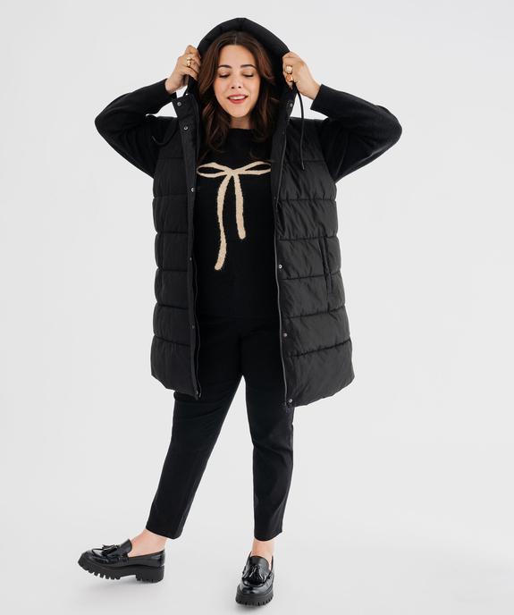 Doudoune sans manches à capuche femme grande taille vue4 - GEMO 4G GT - GEMO