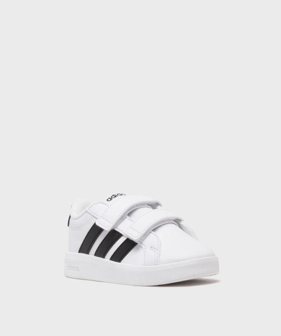Baskets Grand Court 3.0 à scratch enfant - Adidas vue2 - ADIDAS - GEMO