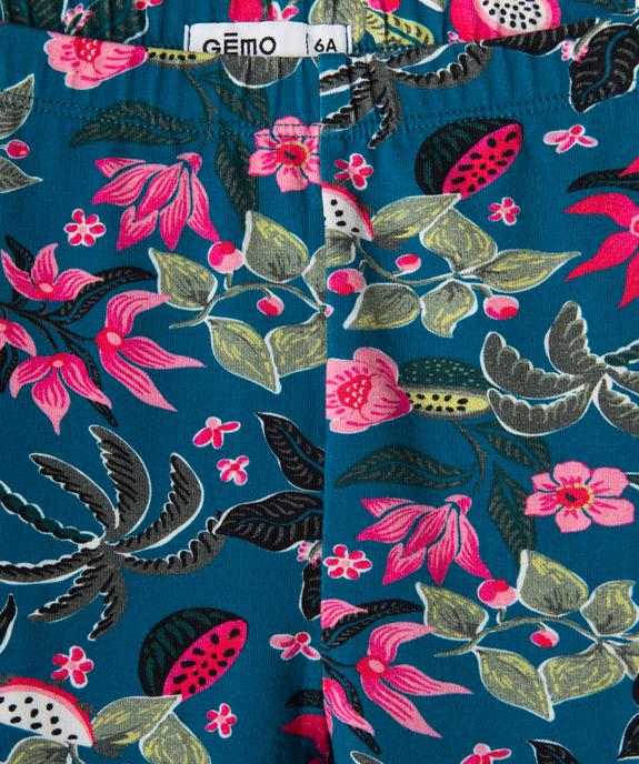 Legging imprimé à taille élastiquée fille vue2 - GEMO (ENFANT) - GEMO