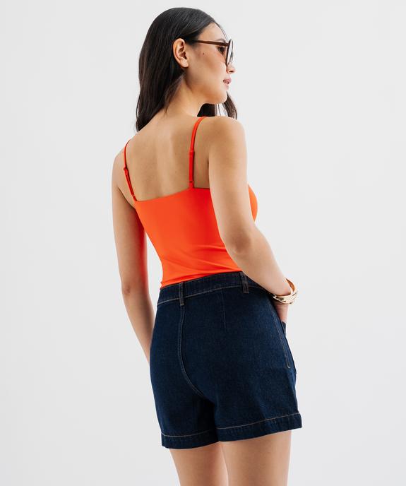 Body à fines bretelles femme vue4 - GEMO(FEMME PAP) - GEMO