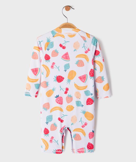 Maillot de bain combinaison à motifs fruits bébé fille vue4 - GEMO(BEBE DEBT) - GEMO