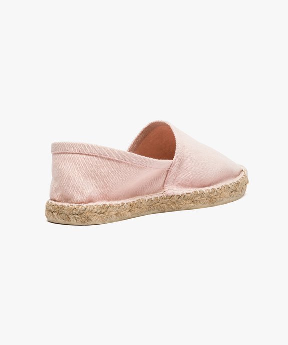 Espadrilles unies avec bout renforcé vue4 - GEMO (PLAGE) - GEMO