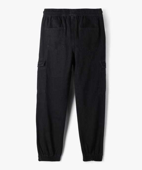 Pantalon cargo en coton taille élastique garçon vue5 - GEMO (JUNIOR) - GEMO