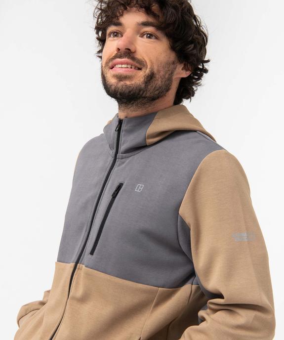Sweat homme zippé à capuche vue2 - GEMO (HOMME) - GEMO