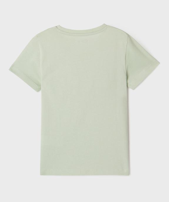 Tee-shirt manches courtes avec poche poitrine garçon vue3 - GEMO 4G GARCON - GEMO