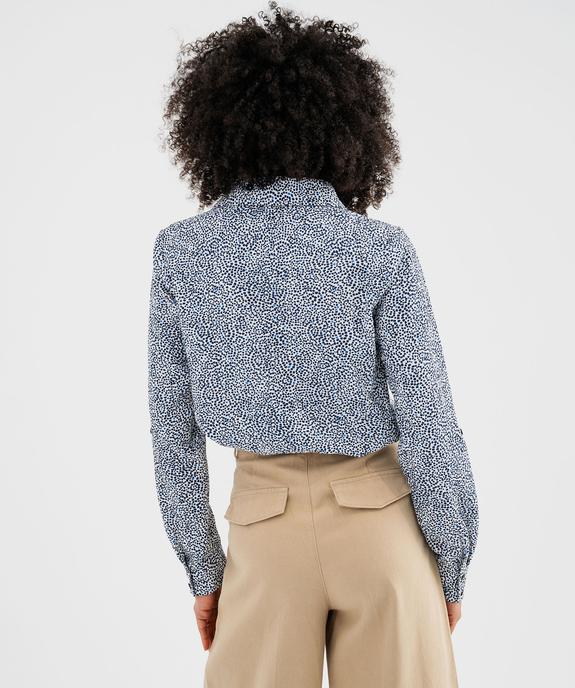 Chemise à manches longues motif pois femme vue3 - GEMO(FEMME PAP) - GEMO