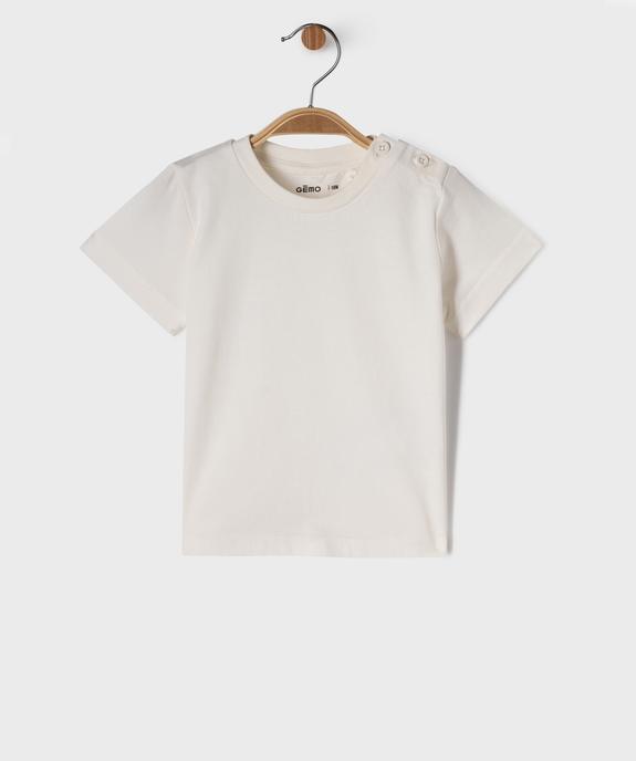 Ensemble 2 pièces chemise et tee-shirt bébé garçon vue3 - GEMO(BEBE DEBT) - GEMO