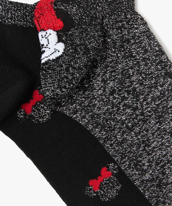 Socquettes femme avec motifs Minnie (lot de 2) - Disney vue2 - DISNEY DTR - GEMO