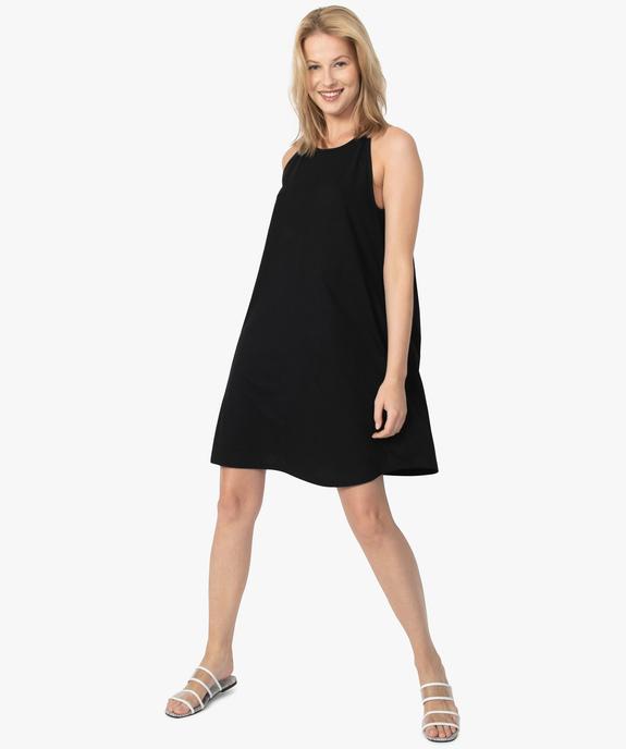 Robe femme forme trapèze à fines bretelles vue5 - GEMO(FEMME PAP) - GEMO