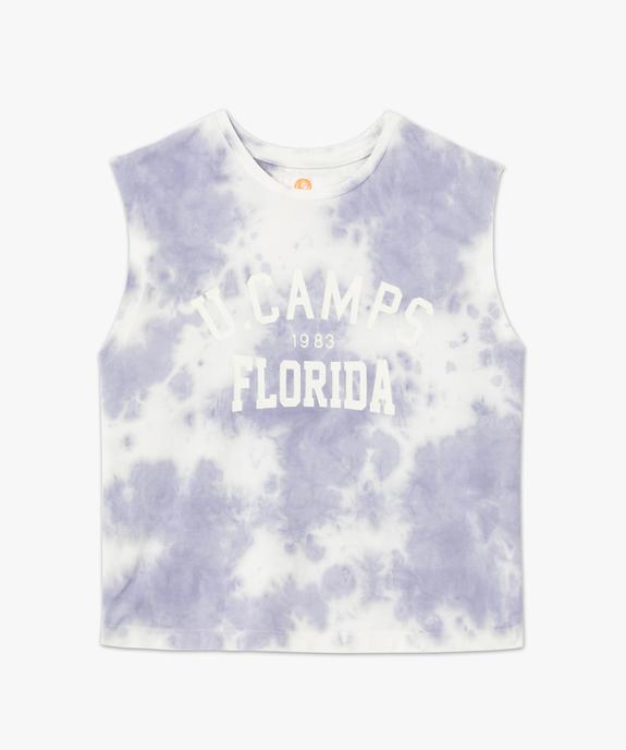 Débardeur femme esprit tie and dye – Camps United vue4 - CAMPS UNITED - GEMO