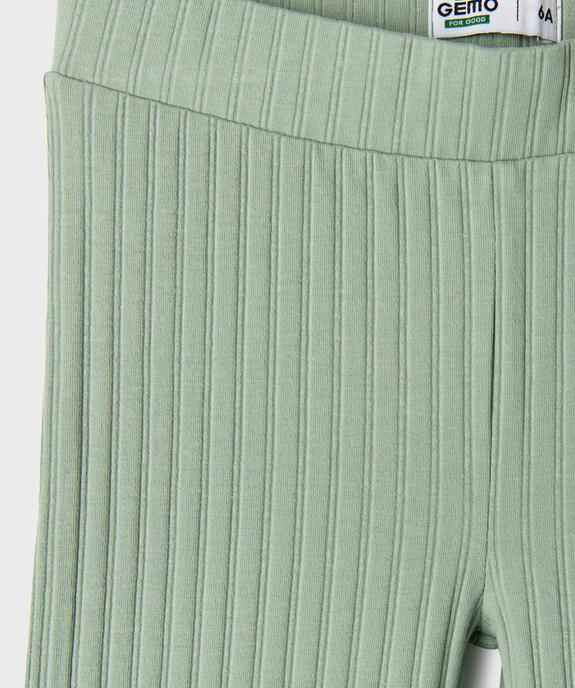 Legging flare en jersey côtelée fille vue2 - GEMO 4G FILLE - GEMO