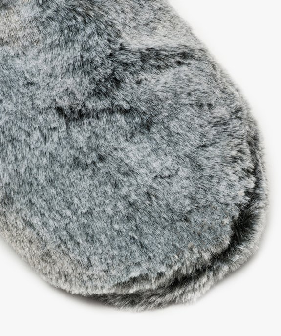 Chaussons femme forme boots en peluche vue6 - GEMO(HOMWR FEM) - GEMO