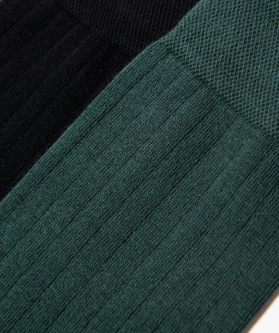 Chaussettes en maille côtelée homme (lot de 2) vue2 - GEMO(HOMWR HOM) - GEMO