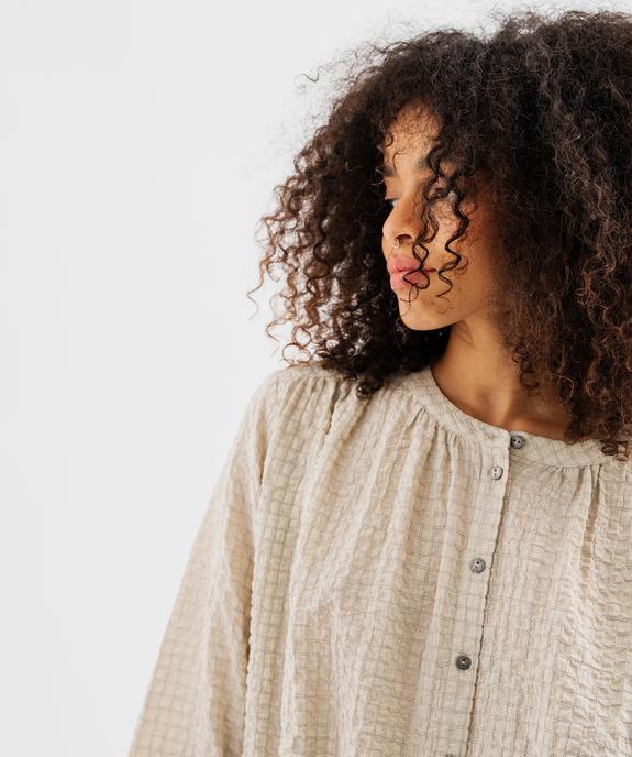 Blouse fluide boutonnée femme vue2 - GEMO(FEMME PAP) - GEMO
