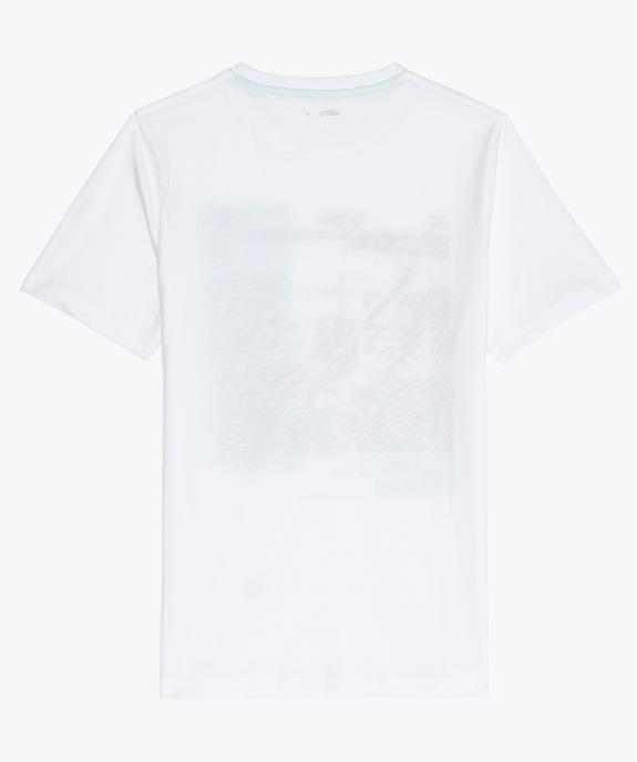 Tee-shirt garçon à manches courtes avec motif baseball vue3 - GEMO (JUNIOR) - GEMO