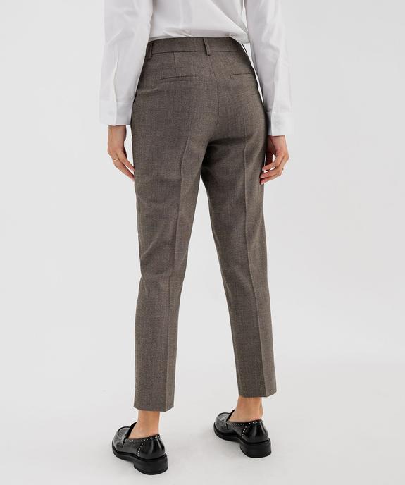 Pantalon de tailleur coupe fuselée femme vue3 - GEMO(FEMME PAP) - GEMO