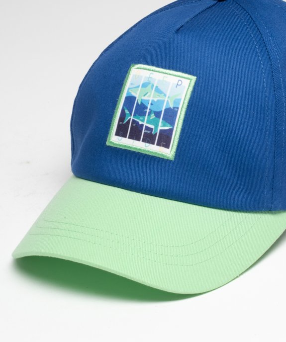 Casquette en coton bicolore à fermeture ajustable vue2 - GEMO (ENFANT) - GEMO