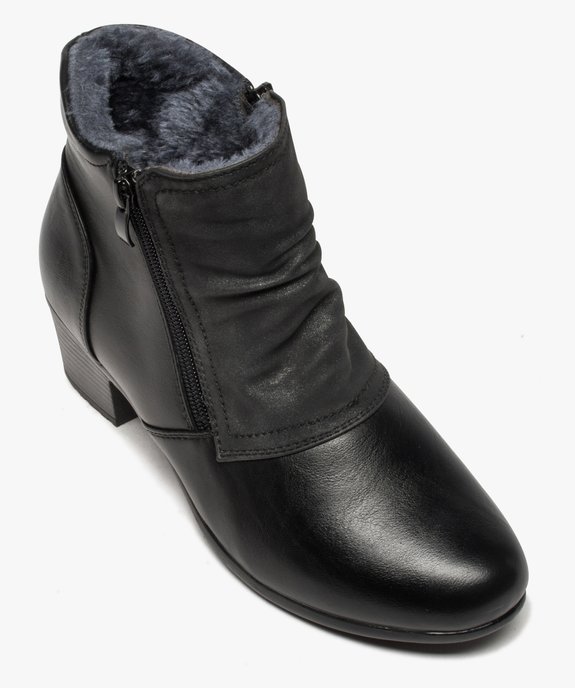 Boots femme confort à talon avec doublure douce vue5 - GEMO (CONFORT) - GEMO