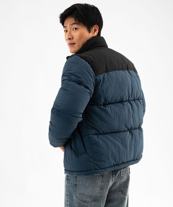 Blouson bicolore à col montant en polaire homme vue4 - GEMO 4G HOMME - GEMO