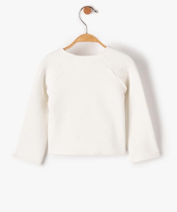 Gilet bébé cache-cœur réversible - Petit Béguin vue3 - PETIT BEGUIN - GEMO