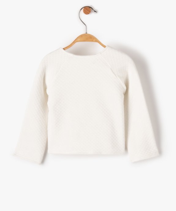 Gilet bébé cache-cœur réversible - Petit Béguin vue3 - PETIT BEGUIN - GEMO