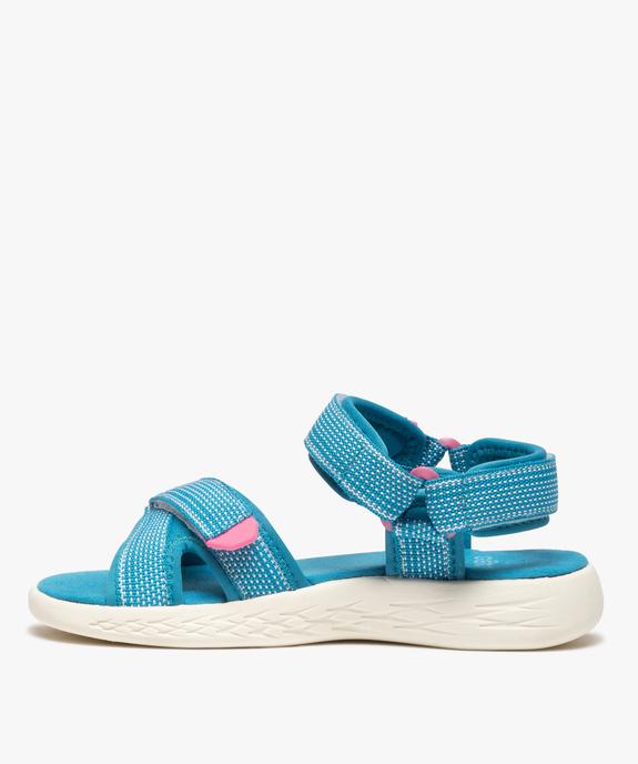 Sandales sport fille extra-légères à scratch vue3 - GEMO (ENFANT) - GEMO