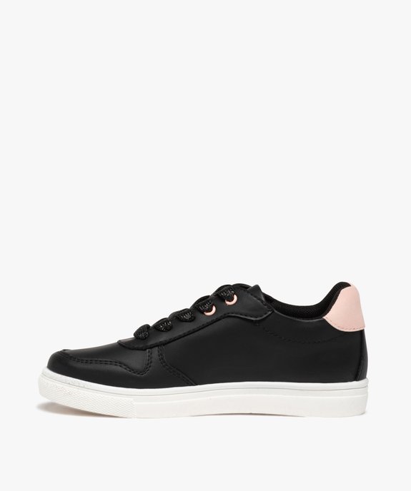 Baskets fille mid-cut à détails brillants et vernis vue3 - GEMO (ENFANT) - GEMO