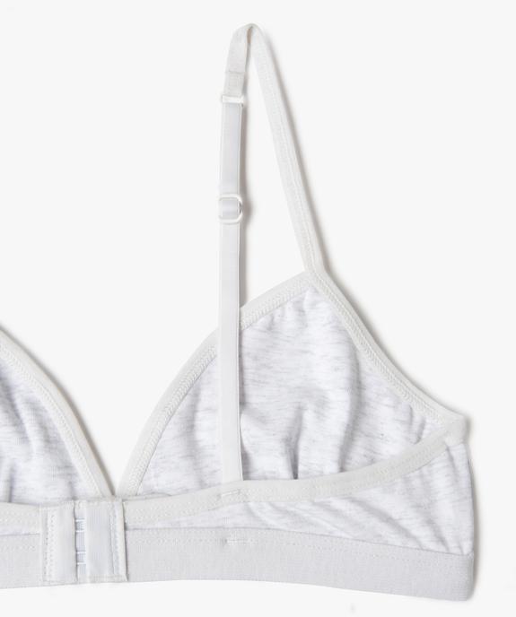 Soutien-gorge triangle à fines bretelles fille vue2 - GEMO 4G FILLE - GEMO