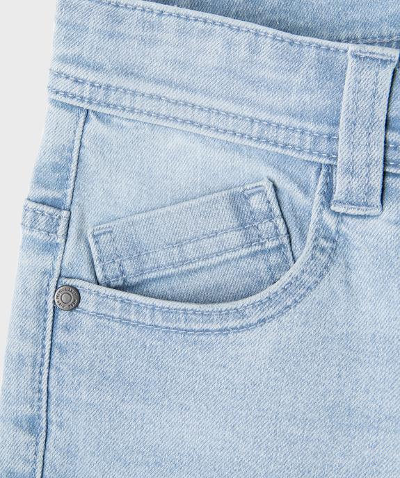 Bermuda en denim coupe slim garçon vue5 - GEMO (JUNIOR) - GEMO