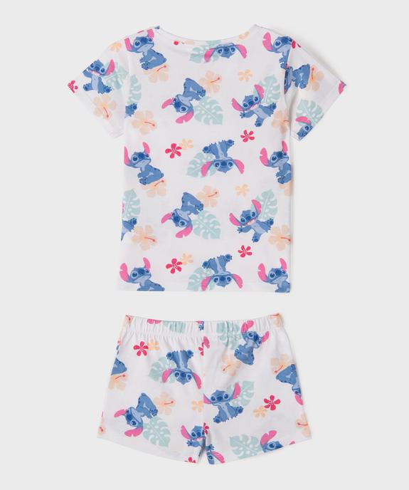 Pyjashort en coton à motif Stitch fille - Disney vue3 - LILO & STITCH - GEMO